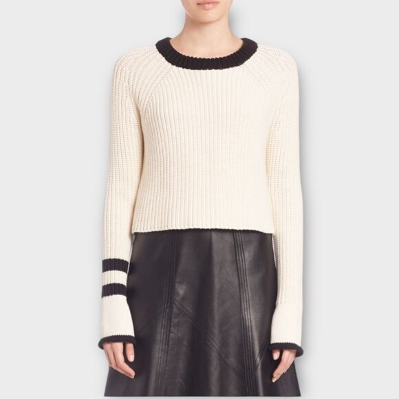 Rag & Bone Greer Cotton Blend Crew Neck Pullover Sweater - Picture 9 of 9